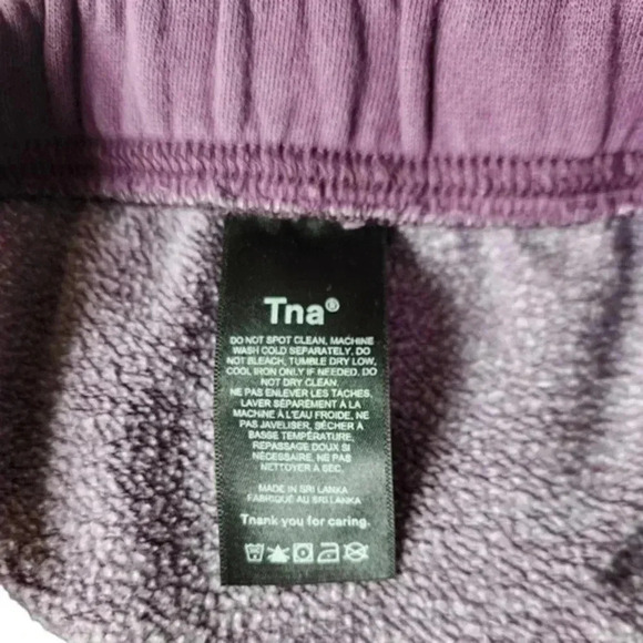 Aritizia TNA Cozy Fleece Perfect  Hi-Rise Sweatpant CozyAF Purple Women's size S - Picture 7 of 11